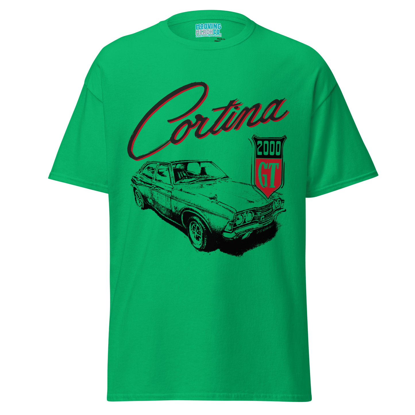 Ford Cortina Mk3 2000 GT T-shirt - 12 Cols - Unisex - Mooving Merch