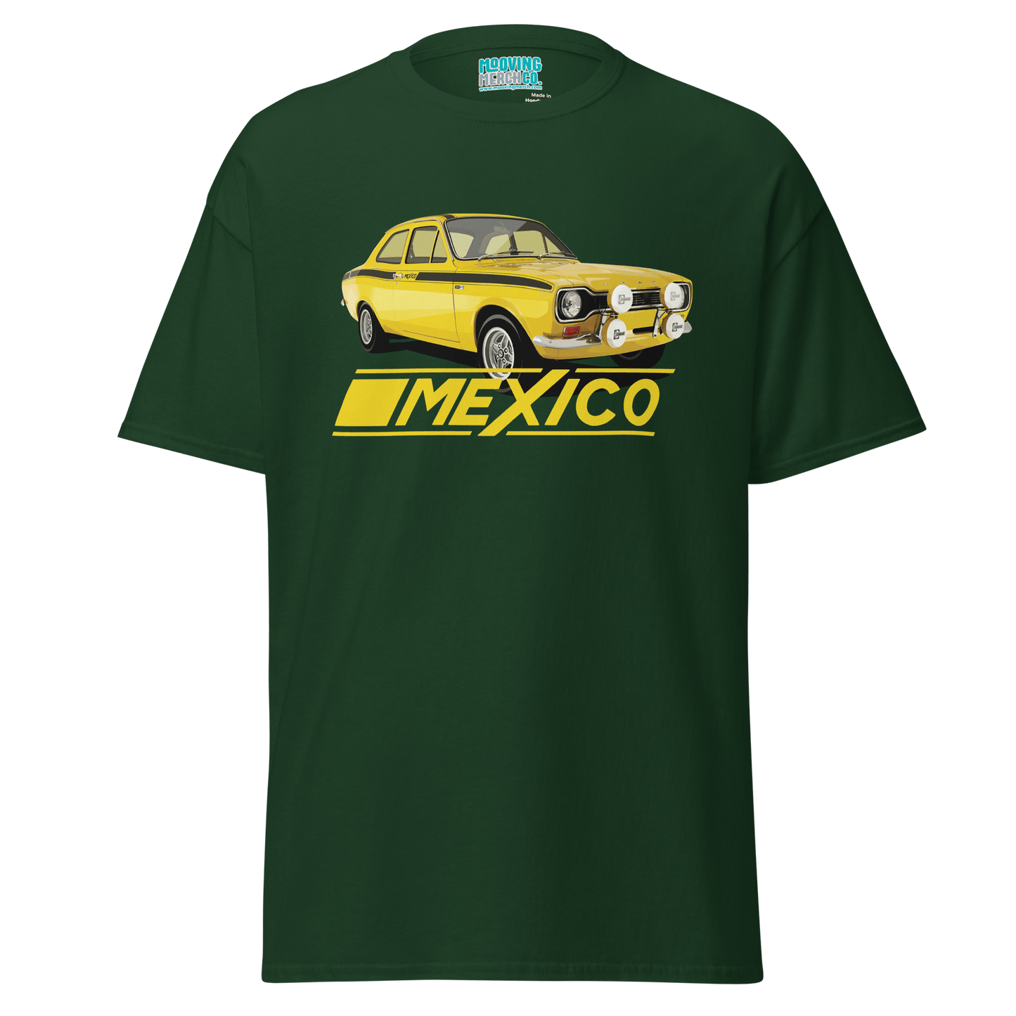 Ford Escort Mk 1 Mexico T-Shirt - 12 Colours - Unisex - Mooving Merch