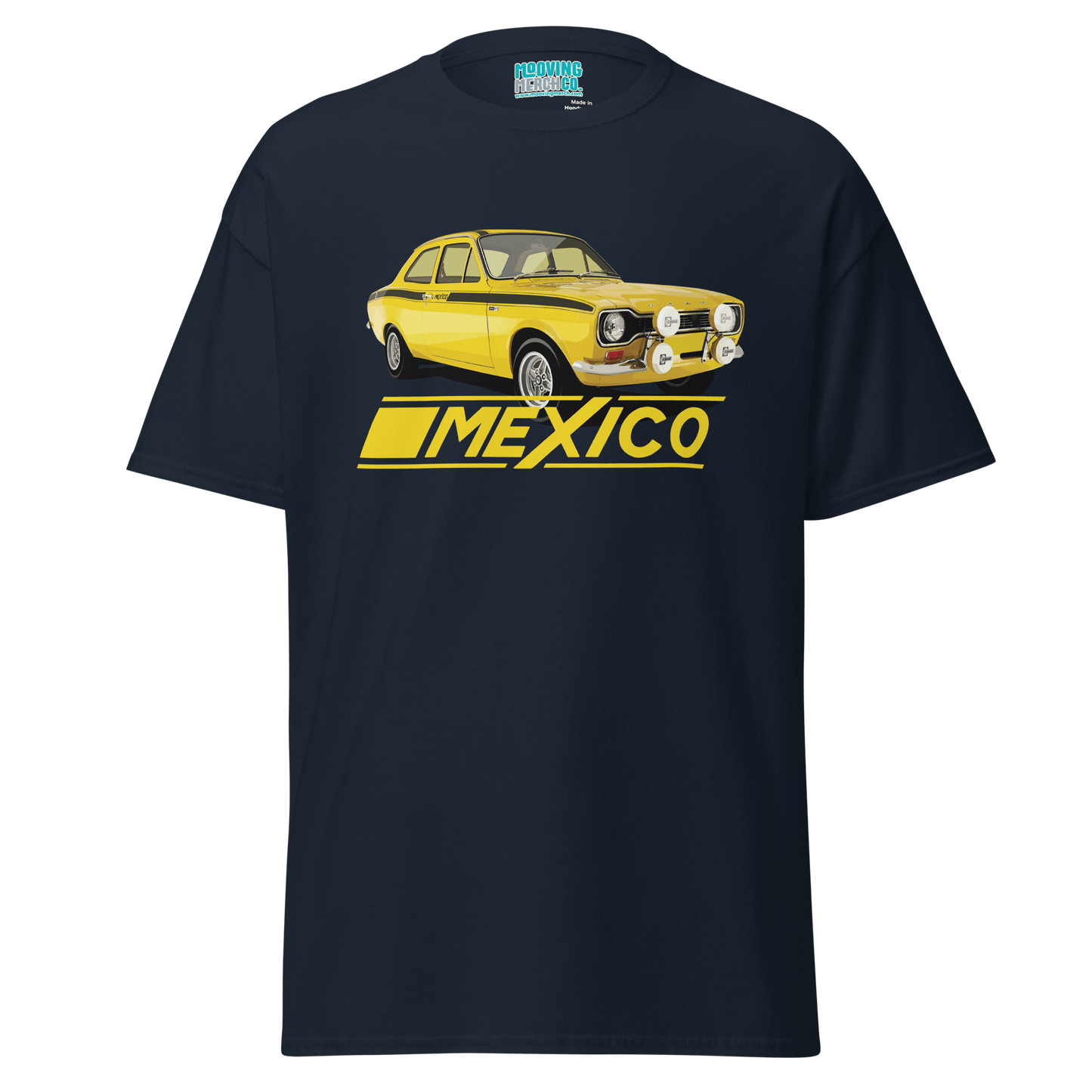 Ford Escort Mk 1 Mexico T-Shirt - 12 Colours - Unisex - Mooving Merch