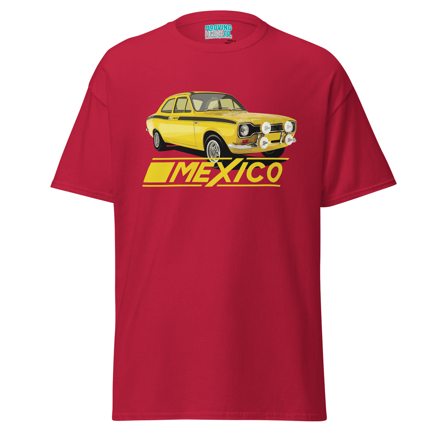 Ford Escort Mk 1 Mexico T-Shirt - 12 Colours - Unisex - Mooving Merch