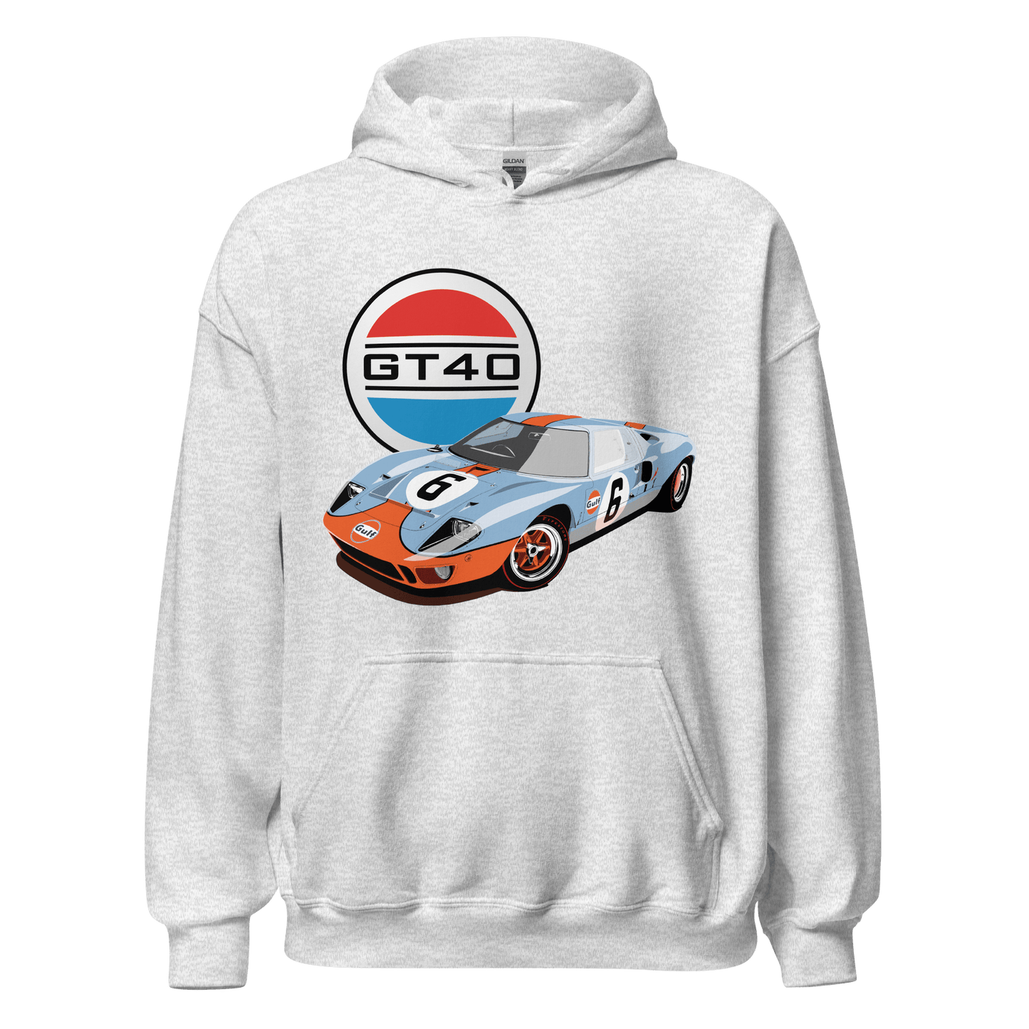 Ford GT40 Le Mans Gulf Livery Hoodie - Unisex - Mooving Merch
