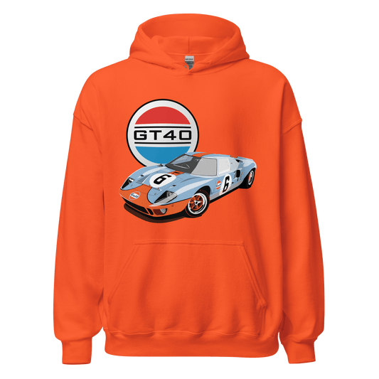 Ford GT40 Le Mans Gulf Livery Hoodie - Unisex - Mooving Merch