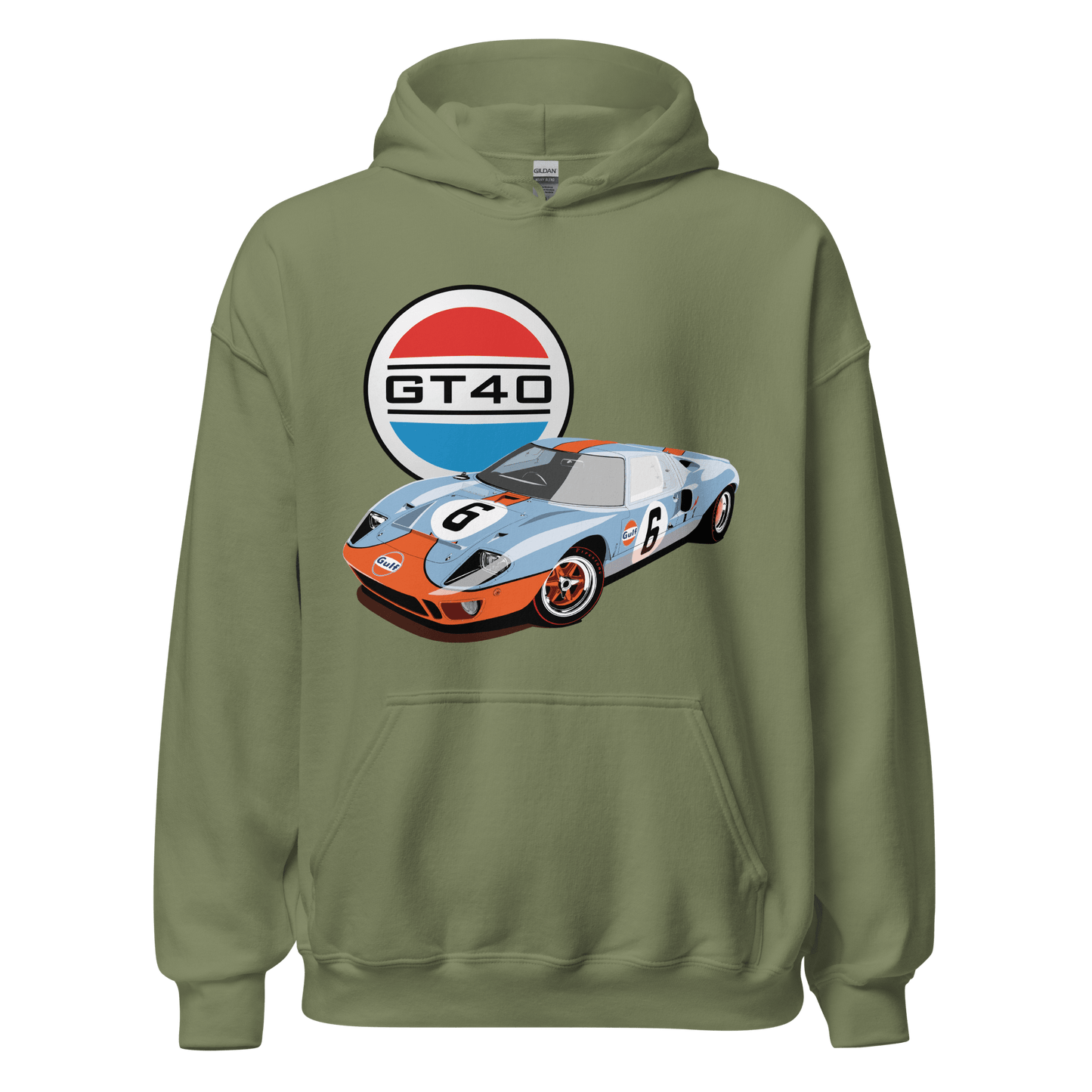 Ford GT40 Le Mans Gulf Livery Hoodie - Unisex - Mooving Merch
