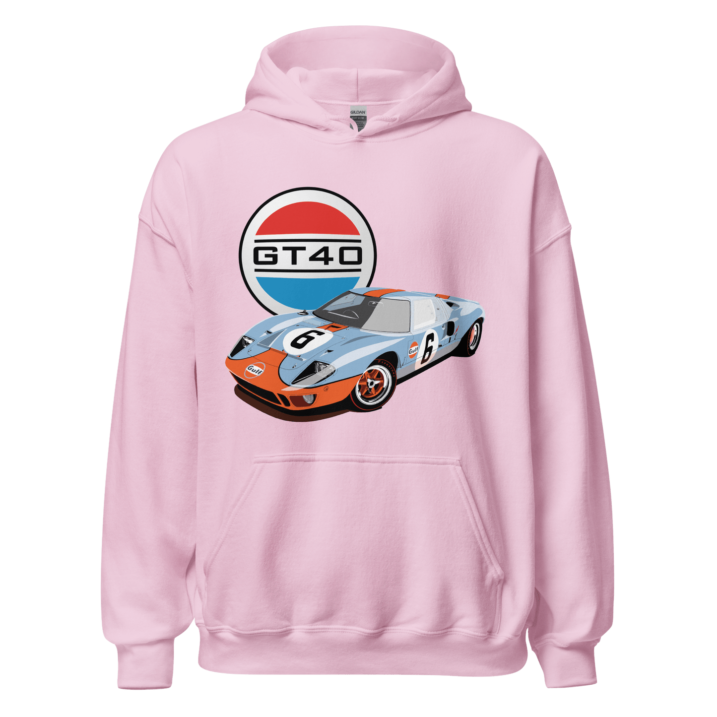 Ford GT40 Le Mans Gulf Livery Hoodie - Unisex - Mooving Merch
