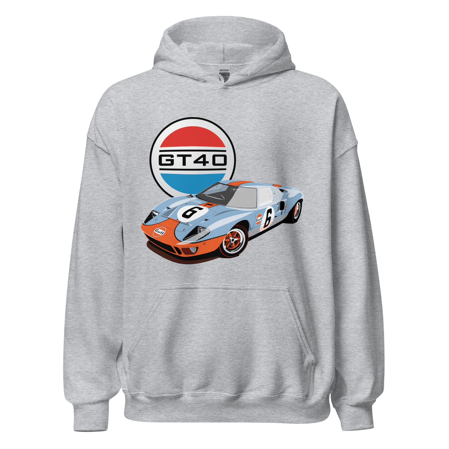 Ford GT40 Le Mans Gulf Livery Hoodie - Unisex - Mooving Merch