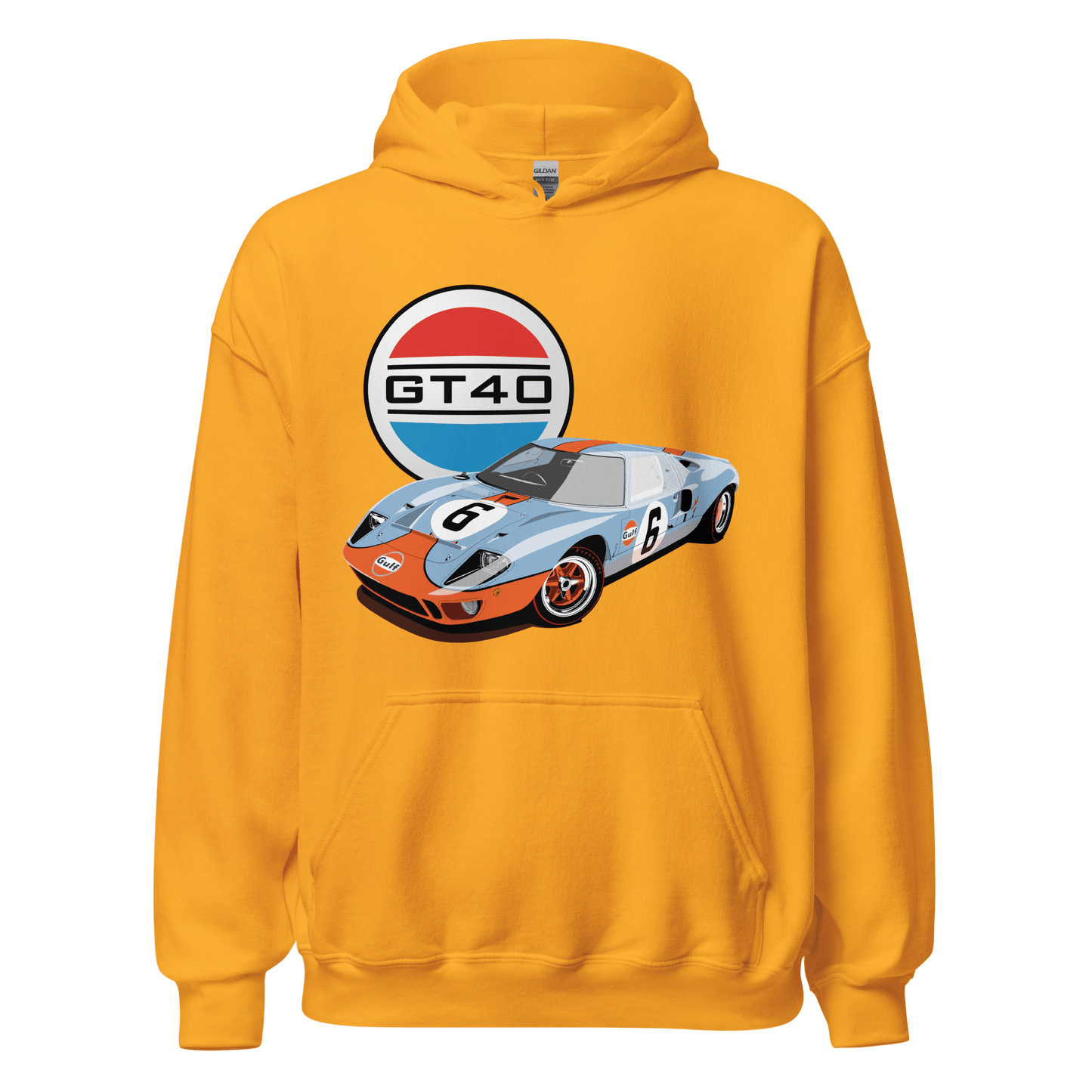 Ford GT40 Le Mans Gulf Livery Hoodie - Unisex - Mooving Merch