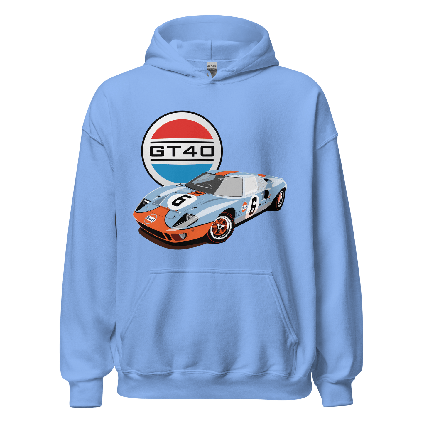 Ford GT40 Le Mans Gulf Livery Hoodie - Unisex - Mooving Merch