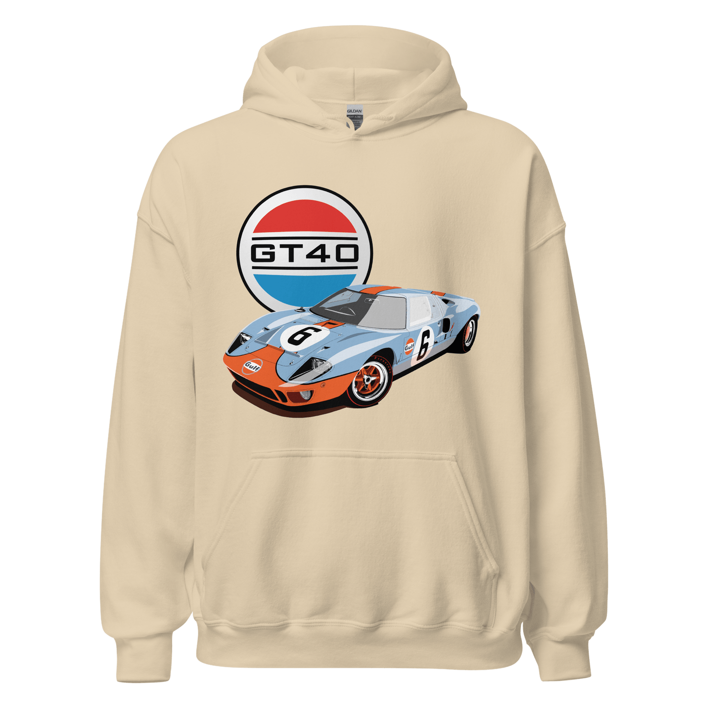 Ford GT40 Le Mans Gulf Livery Hoodie - Unisex - Mooving Merch