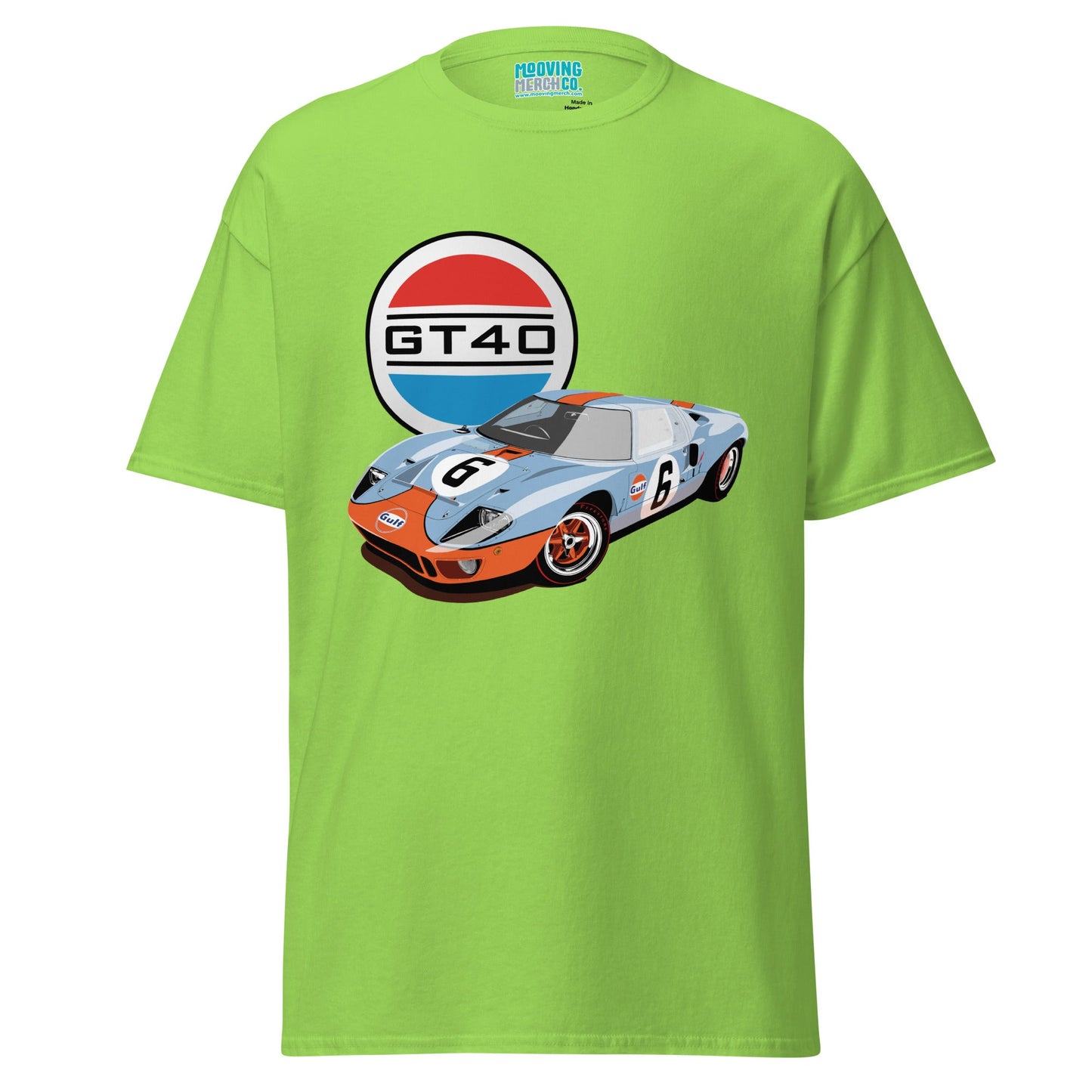 Ford GT40 Le Mans Gulf Livery T-Shirt - Unisex - Mooving Merch