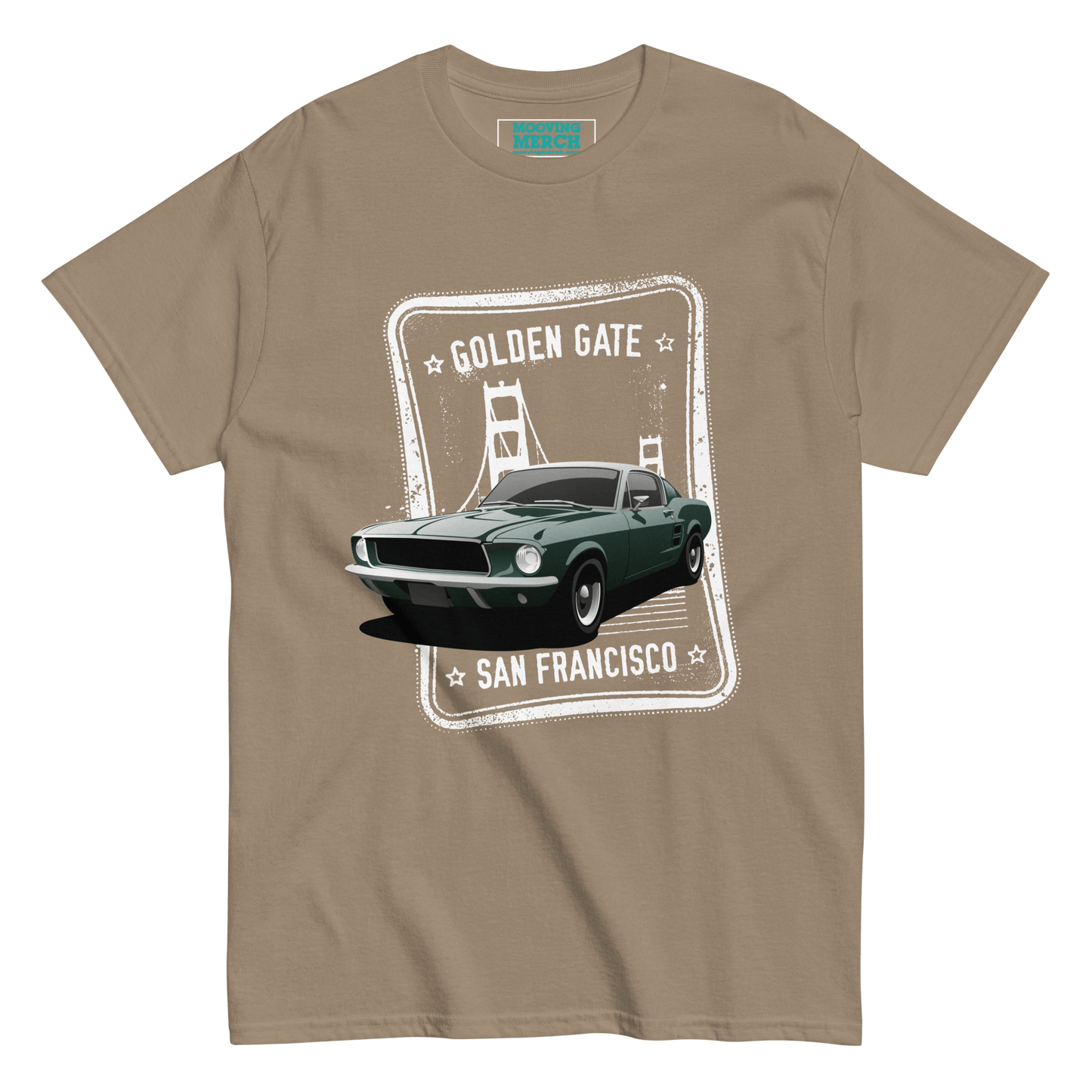 Ford Mustang Bullitt Movie Inspired Retro T-Shirt - 9 Colours - S to 5XL - Mooving Merch