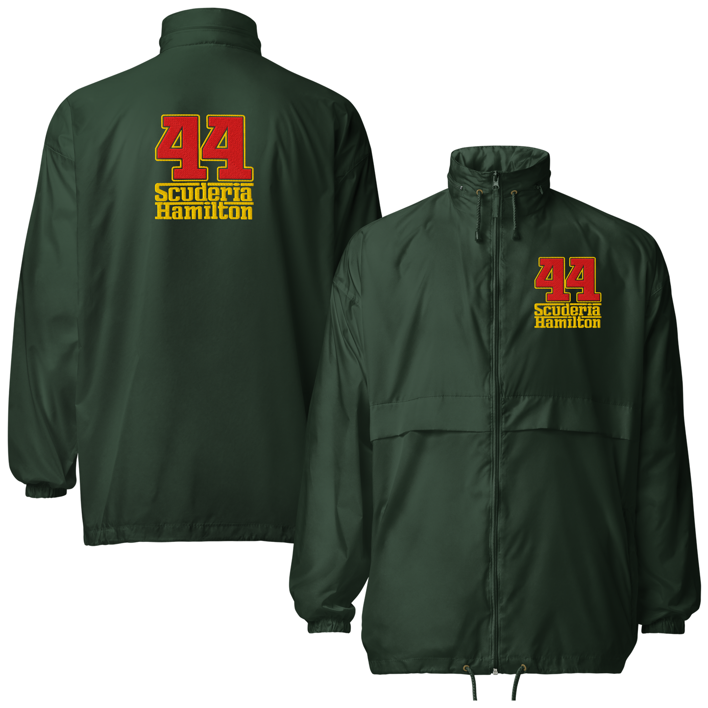 Cortavientos bordado Lewis Hamilton Scuderia 44 - 3 colores - Tallas S a 2XL