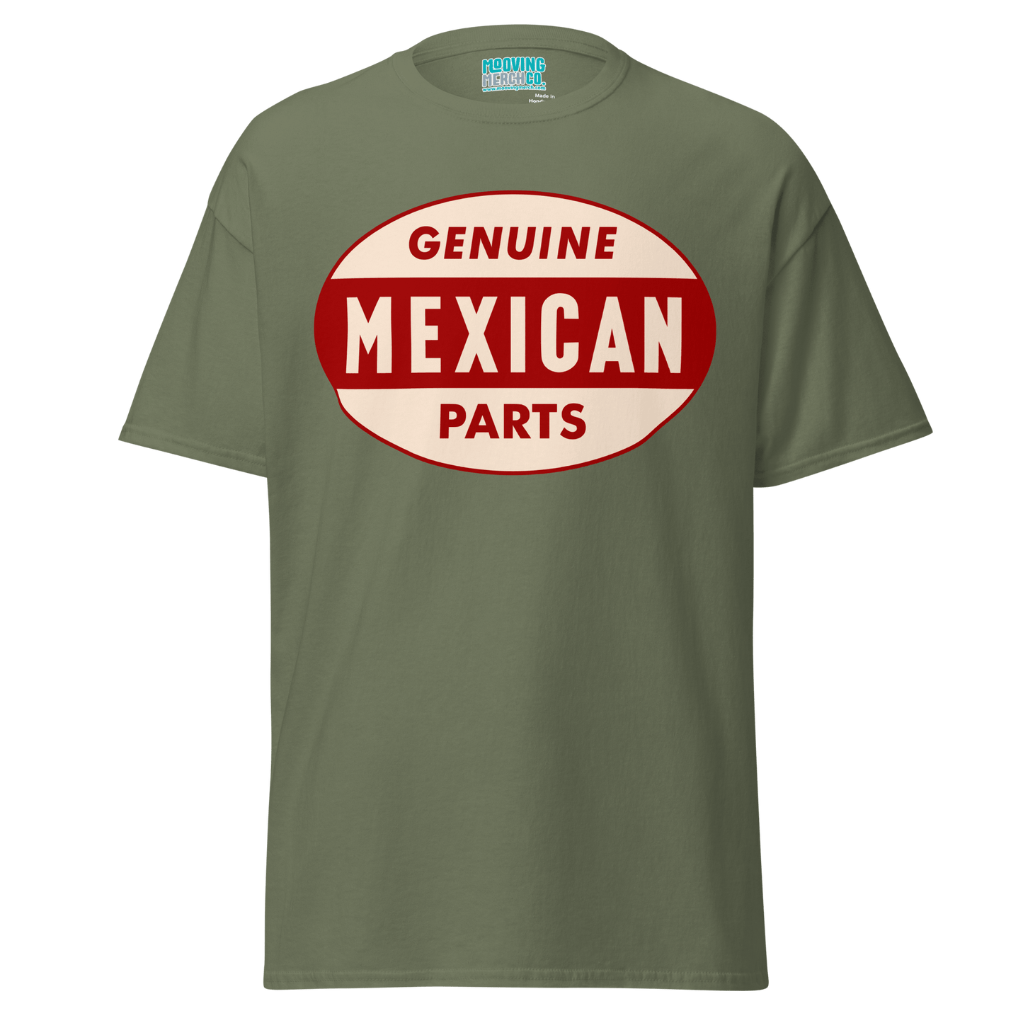 Genuine Mexican Parts 60's Retro T-Shirt - 12 Colors - S to 5XL - Mooving Merch