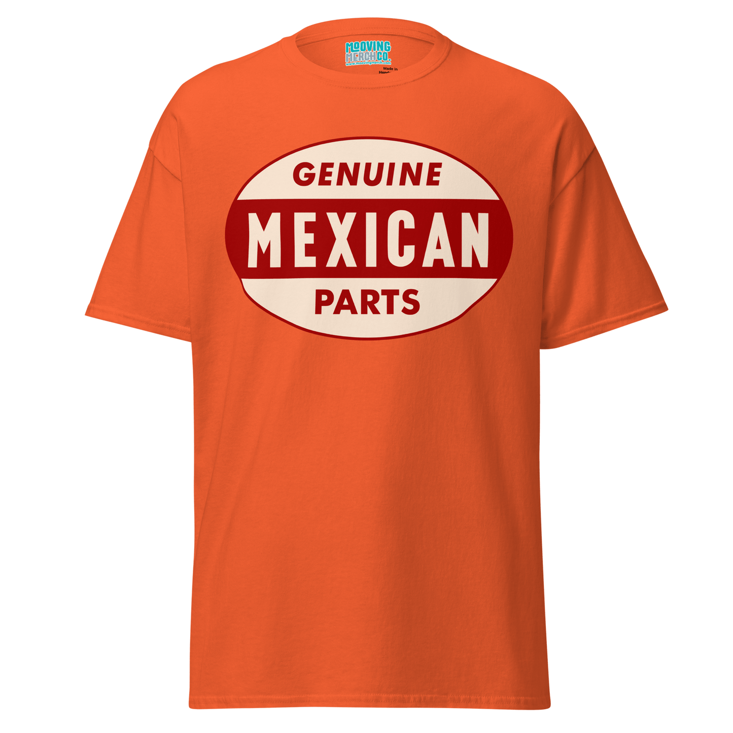Genuine Mexican Parts 60's Retro T-Shirt - 12 Colors - S to 5XL - Mooving Merch