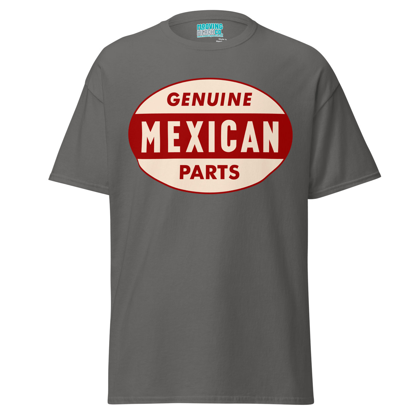 Genuine Mexican Parts 60's Retro T-Shirt - 12 Colors - S to 5XL - Mooving Merch