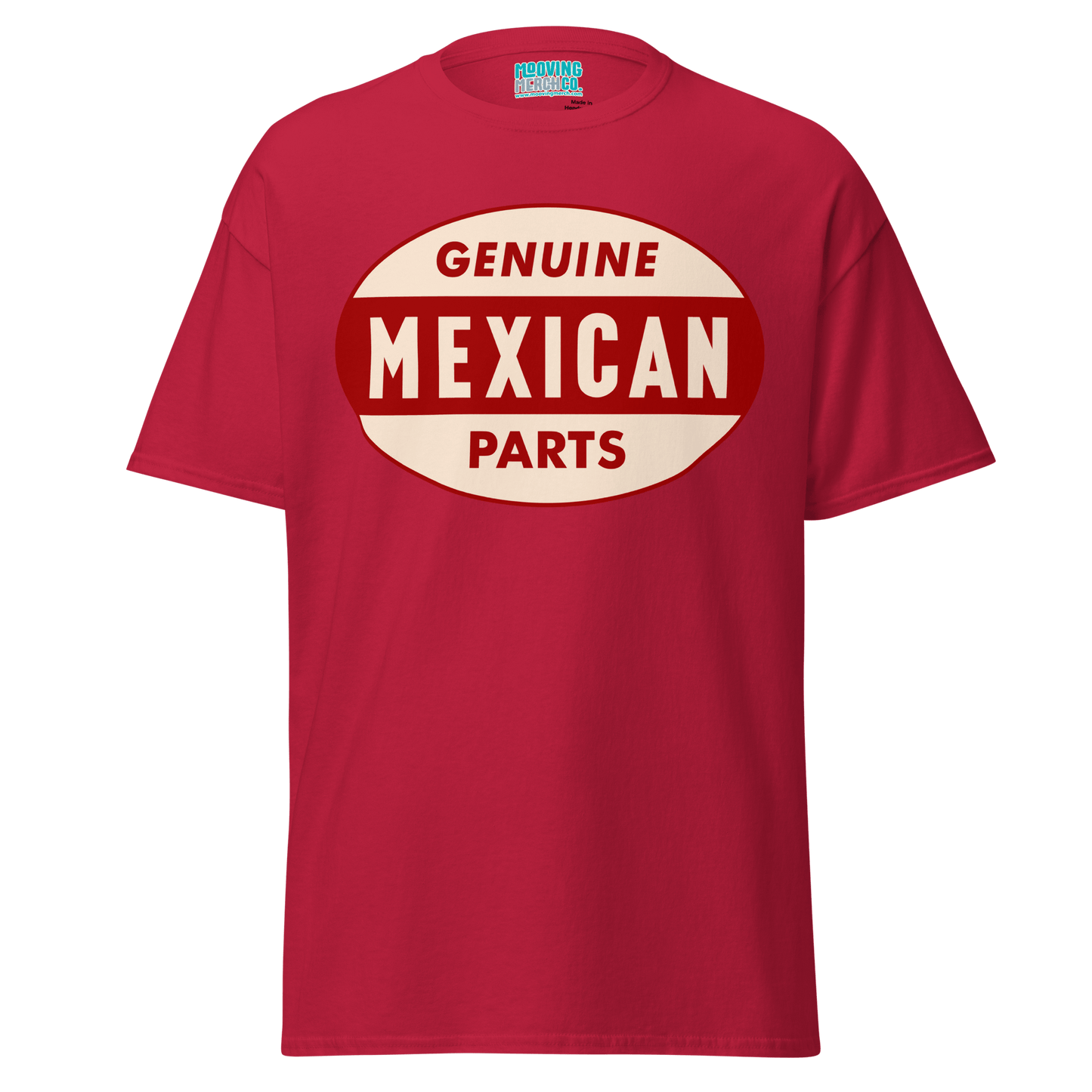 Genuine Mexican Parts 60's Retro T-Shirt - 12 Colors - S to 5XL - Mooving Merch