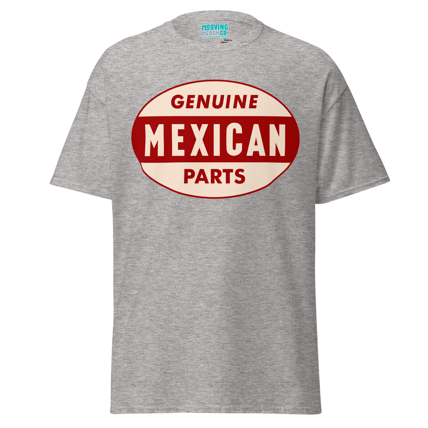 Genuine Mexican Parts 60's Retro T-Shirt - 12 Colors - S to 5XL - Mooving Merch
