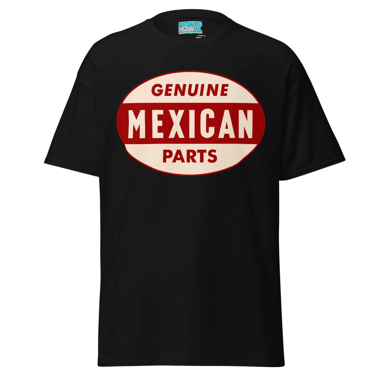 Genuine Mexican Parts 60's Retro T-Shirt - 12 Colors - S to 5XL - Mooving Merch