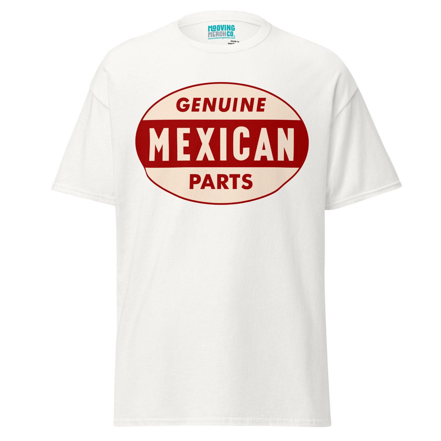 Genuine Mexican Parts 60's Retro T-Shirt - 12 Colors - S to 5XL - Mooving Merch