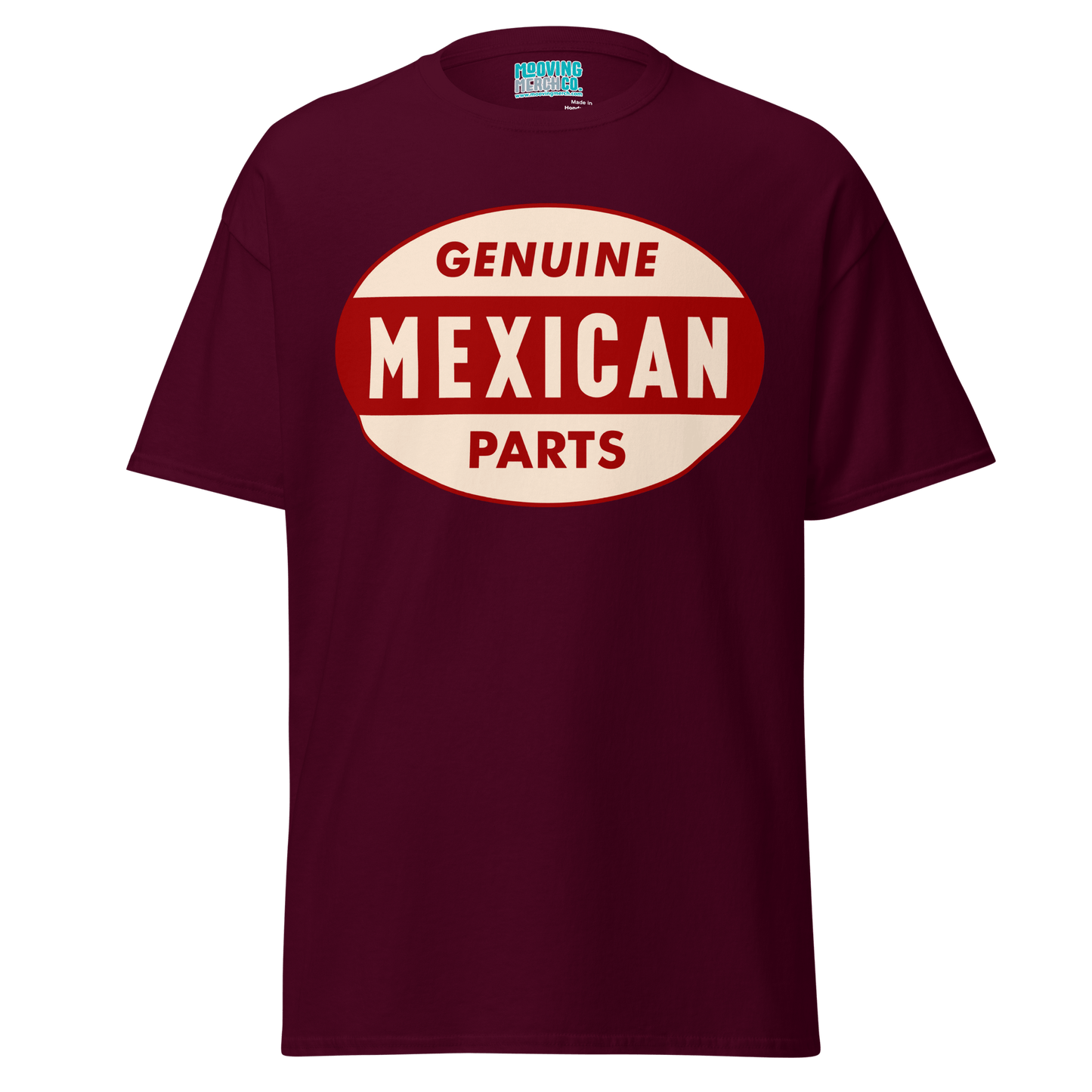 Genuine Mexican Parts 60's Retro T-Shirt - 12 Colors - S to 5XL - Mooving Merch
