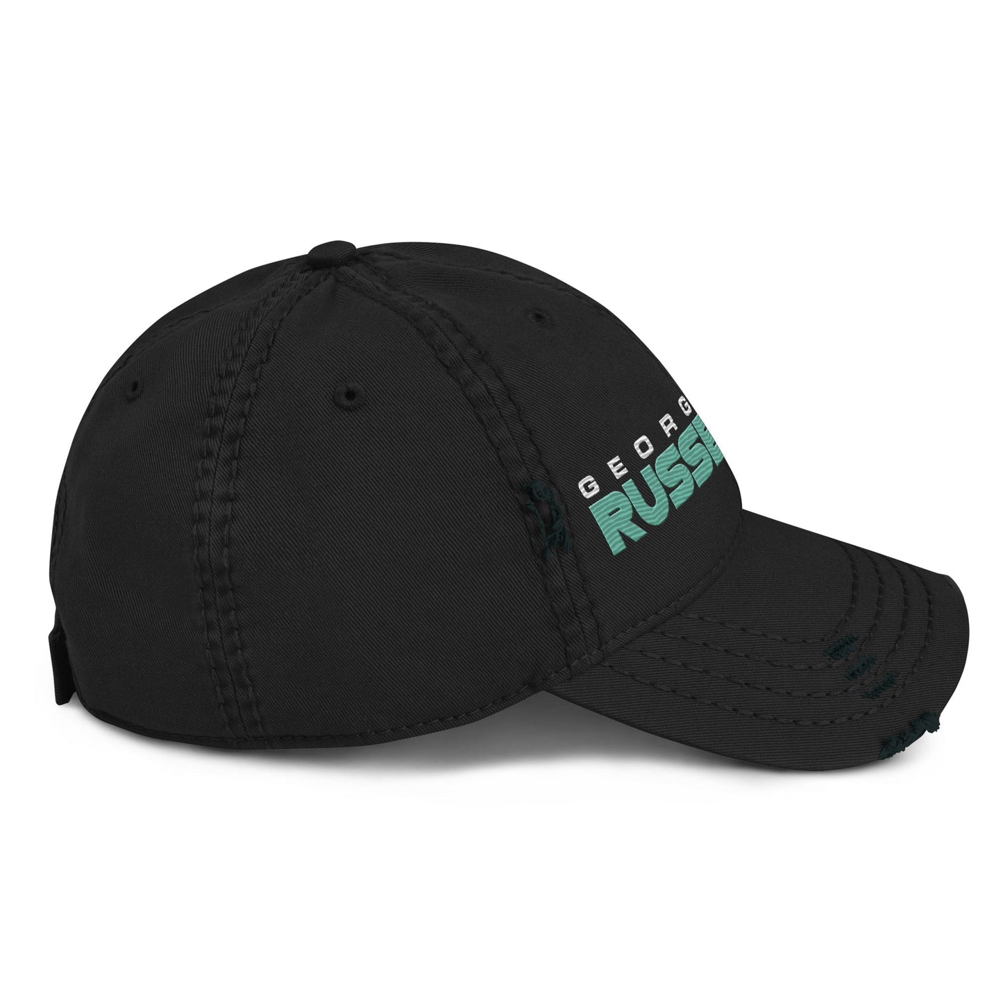 George Russell 63 Distressed Embroidered Baseball Cap - Mooving Merch
