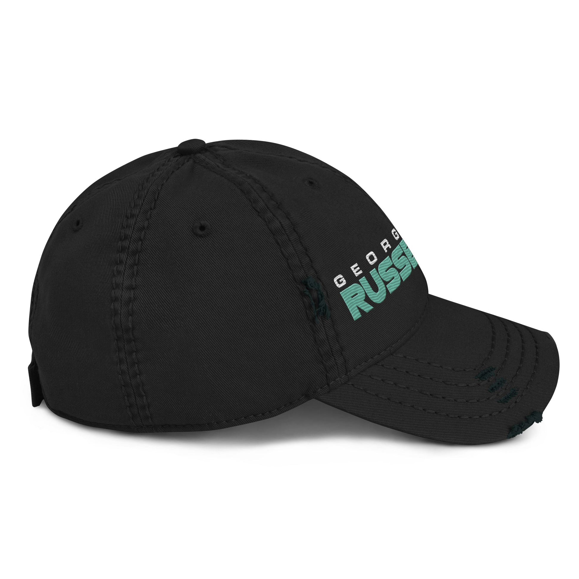 George Russell 63 Distressed Embroidered Baseball Cap - Mooving Merch