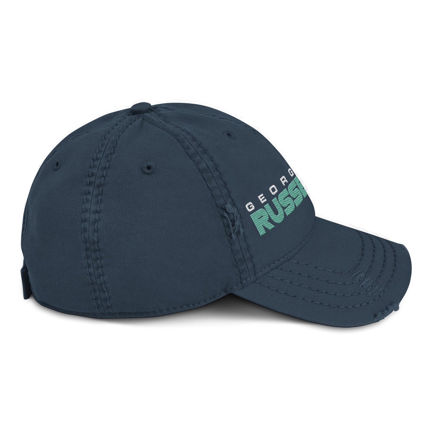 George Russell 63 Distressed Embroidered Baseball Cap - Mooving Merch