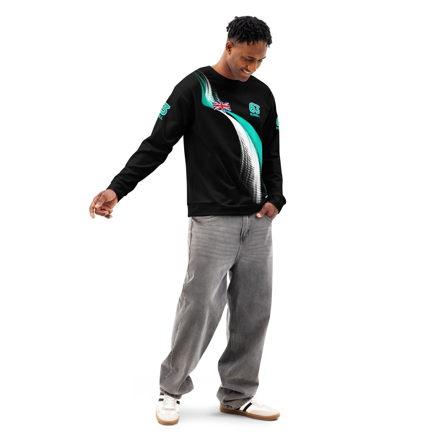 George Russell 63 Formula One Racing Cotton Sweatshirt - Unisex. - Mooving Merch