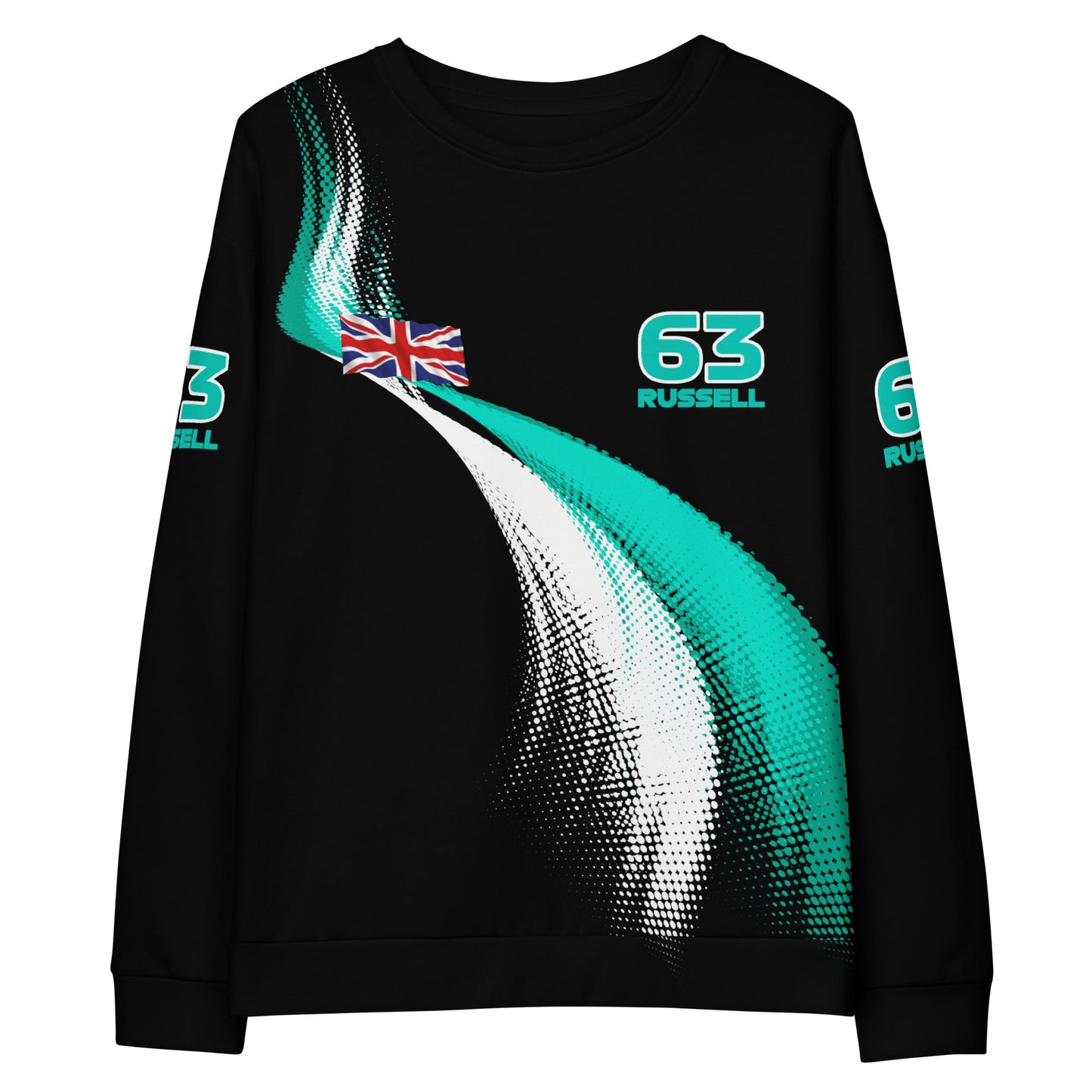 George Russell 63 Formula One Racing Cotton Sweatshirt - Unisex. - Mooving Merch
