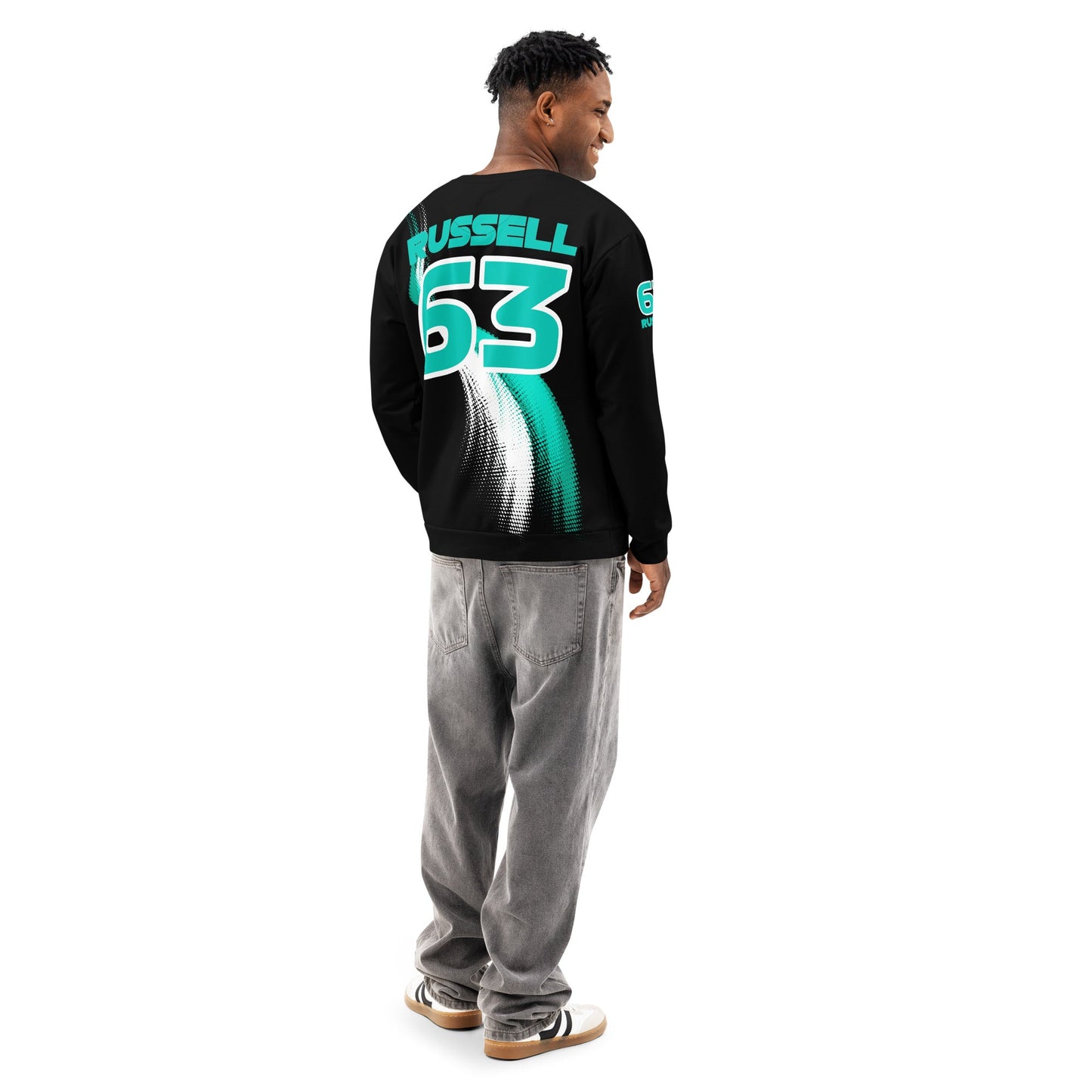 George Russell 63 Formula One Racing Cotton Sweatshirt - Unisex. - Mooving Merch