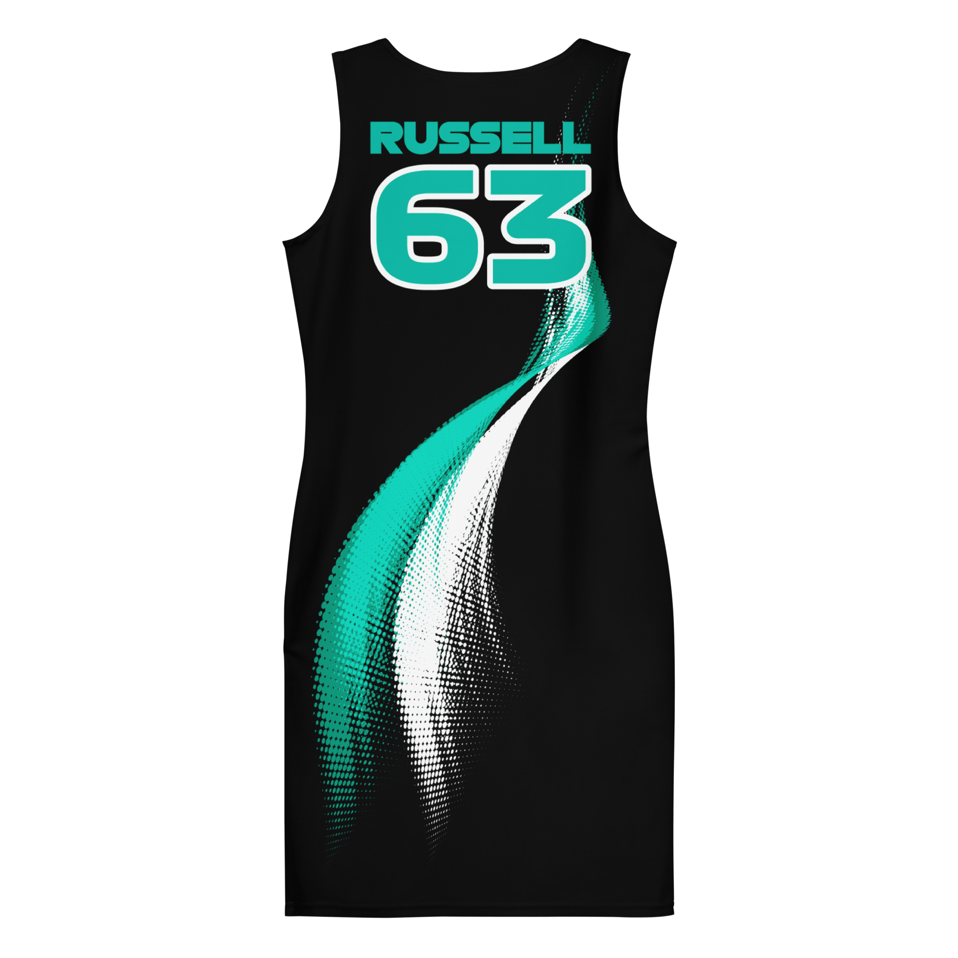 George Russell 63 Formula Racing Team Bodycon Dress - Mooving Merch