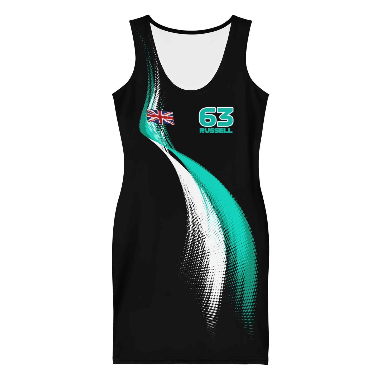 George Russell 63 Formula Racing Team Bodycon Dress - Mooving Merch