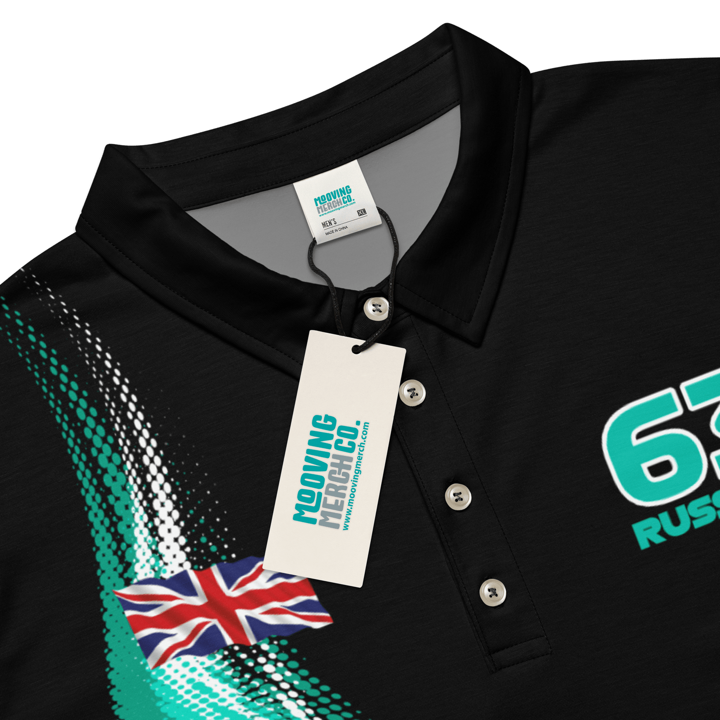 George Russell 63 Racing Polo Shirt - Men's - Mooving Merch