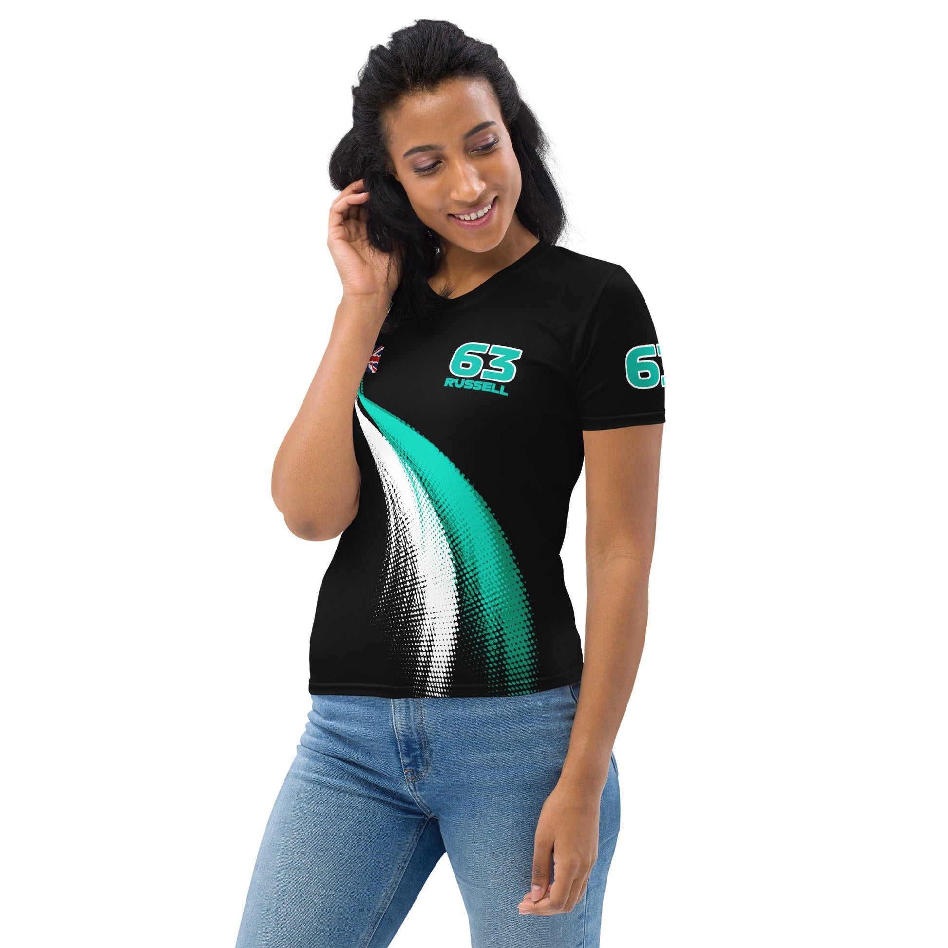 George Russell 63 Racing Team Cotton T-Shirt - Ladies - Mooving Merch