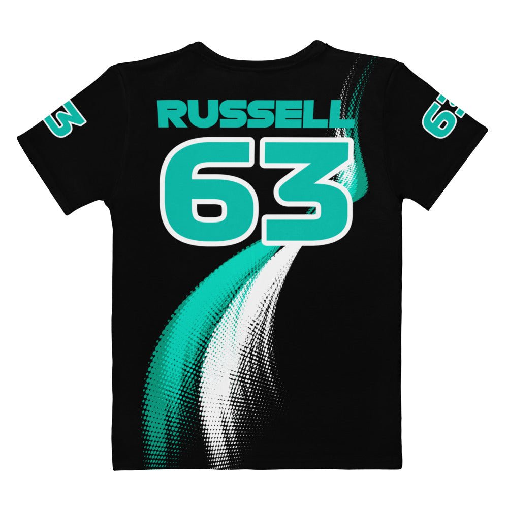 George Russell 63 Racing Team Cotton T-Shirt - Ladies - Mooving Merch