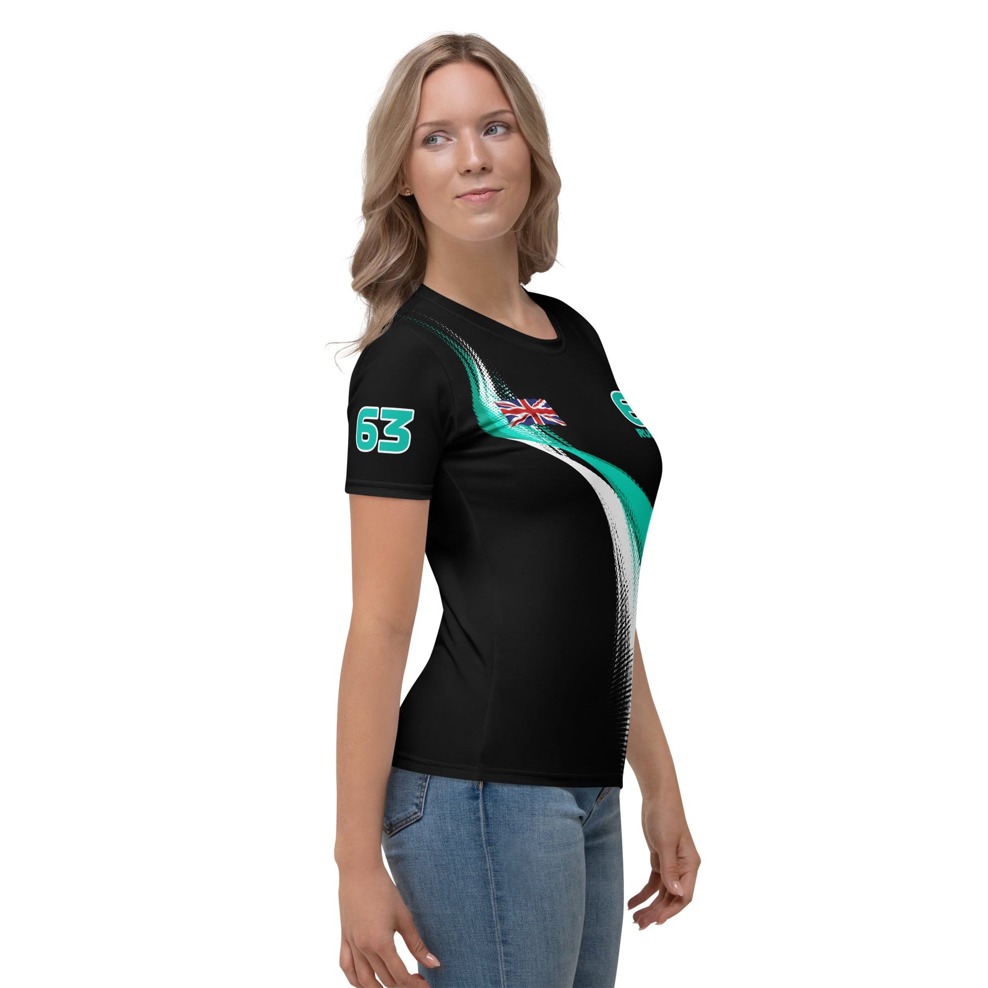 George Russell 63 Racing Team Cotton T-Shirt - Ladies - Mooving Merch