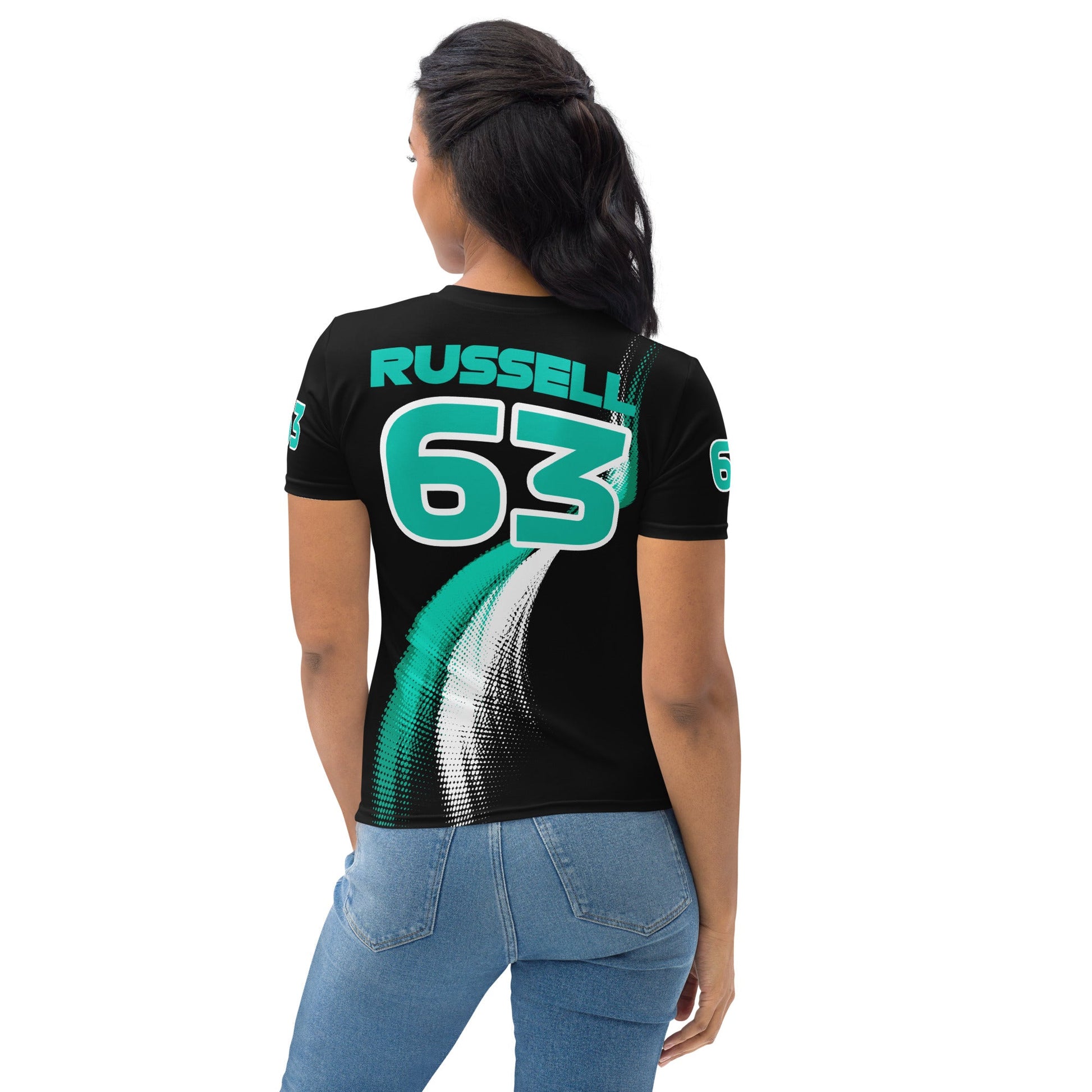 George Russell 63 Racing Team Cotton T-Shirt - Ladies - Mooving Merch
