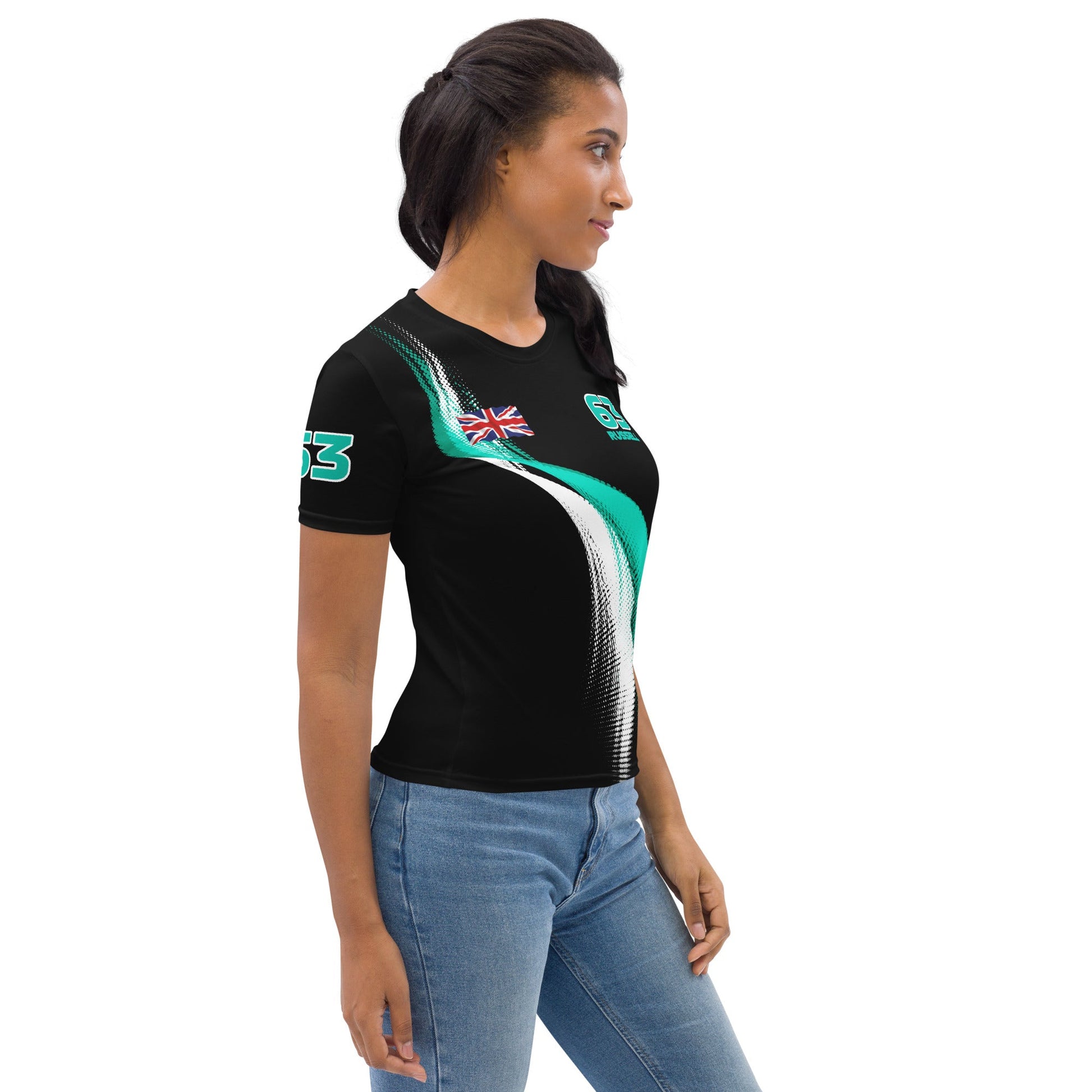 George Russell 63 Racing Team Cotton T-Shirt - Ladies - Mooving Merch