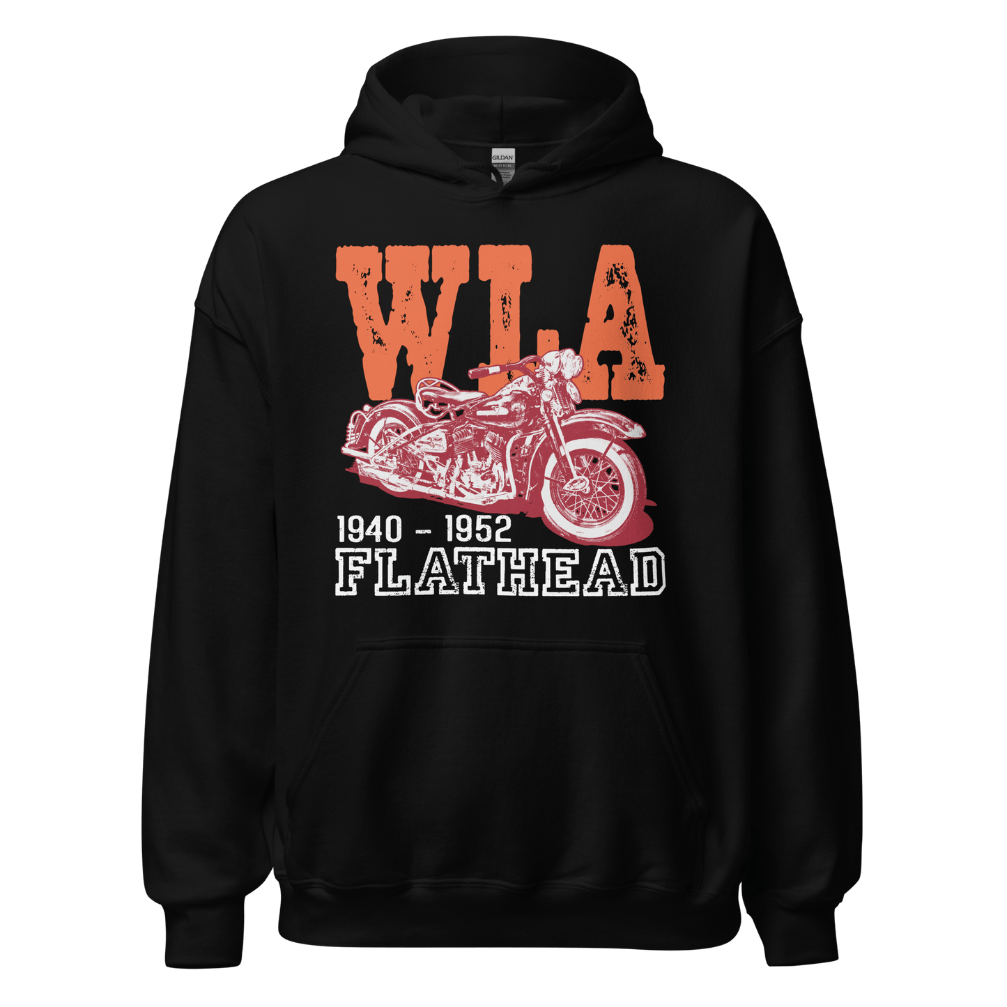 Harley Davidson WLA Flathead - Retro Hoodie - Unisex - Mooving Merch