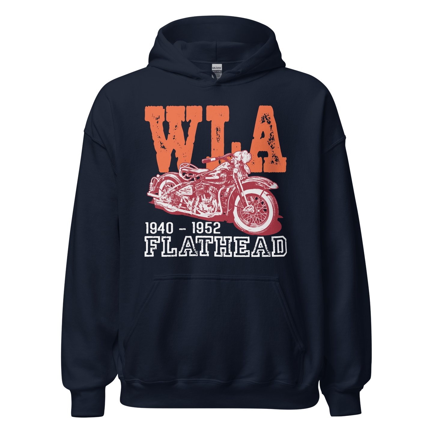 Harley Davidson WLA Flathead - Retro Hoodie - Unisex - Mooving Merch