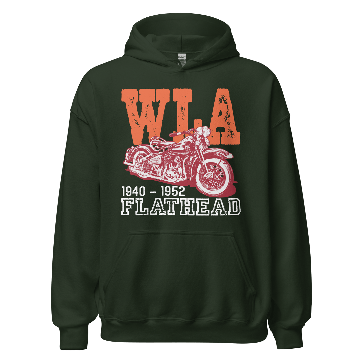 Harley Davidson WLA Flathead - Retro Hoodie - Unisex - Mooving Merch