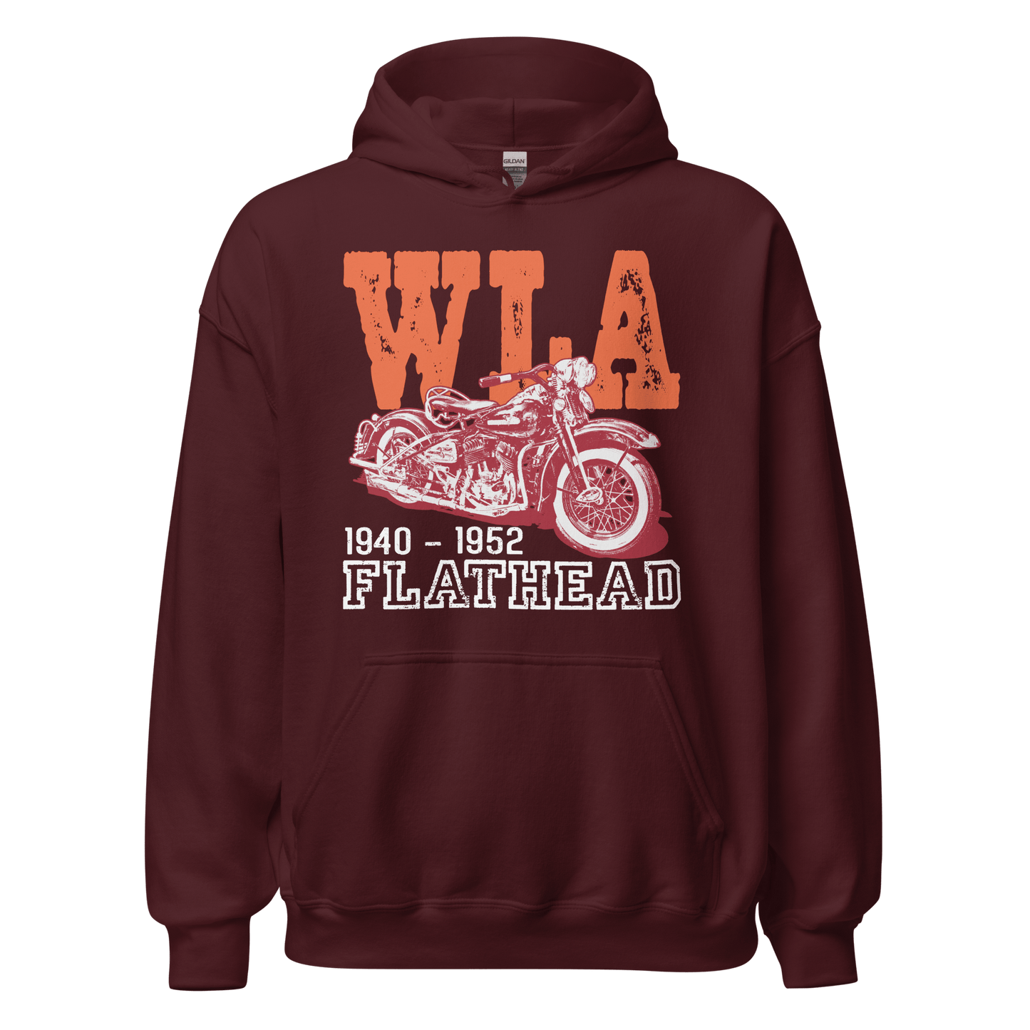 Harley Davidson WLA Flathead - Retro Hoodie - Unisex - Mooving Merch