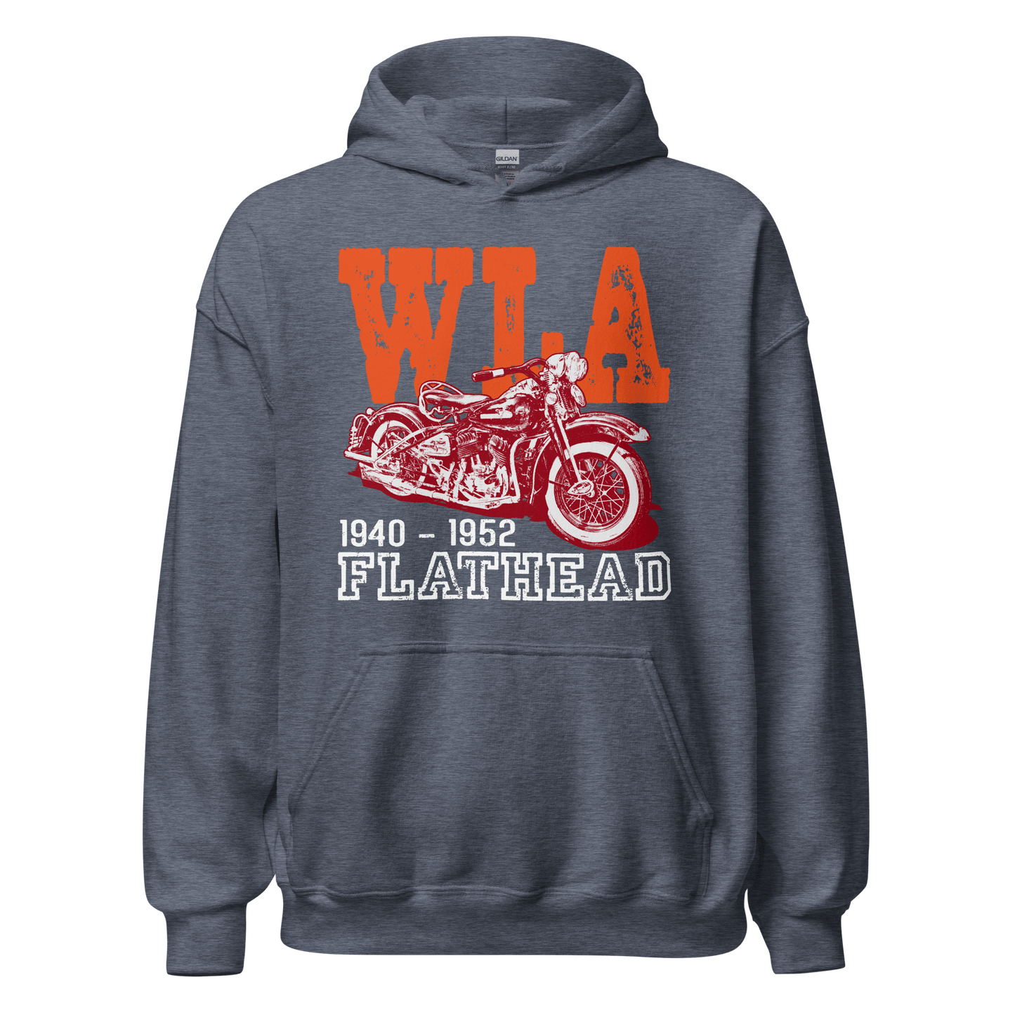 Harley Davidson WLA Flathead - Retro Hoodie - Unisex - Mooving Merch