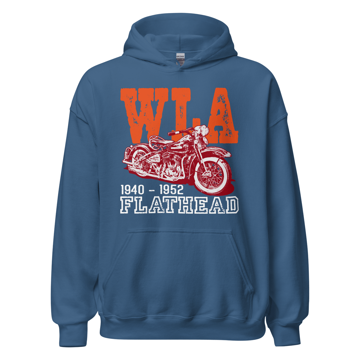 Harley Davidson WLA Flathead - Retro Hoodie - Unisex - Mooving Merch