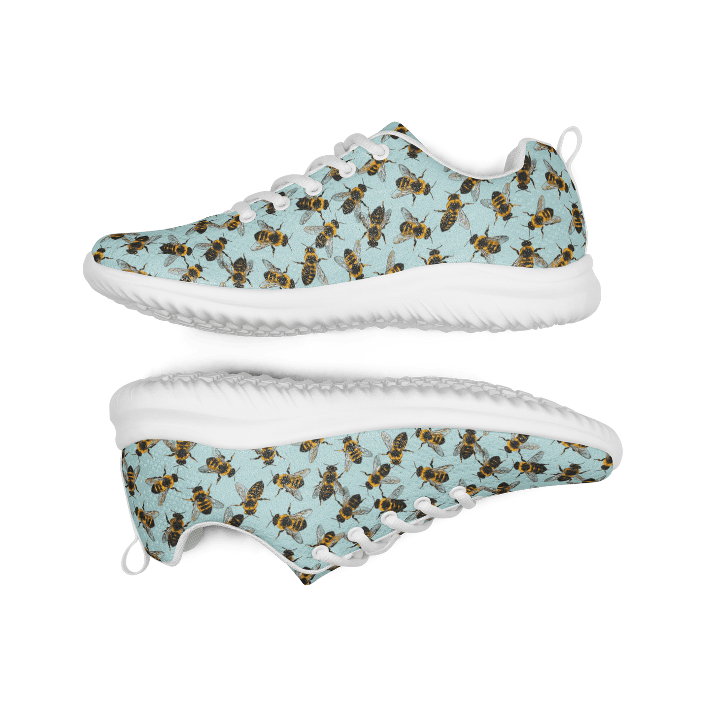 Honey Bee Design Ladies Athletic Sneakers/Trainers - US 5 to 12 - Mooving Merch