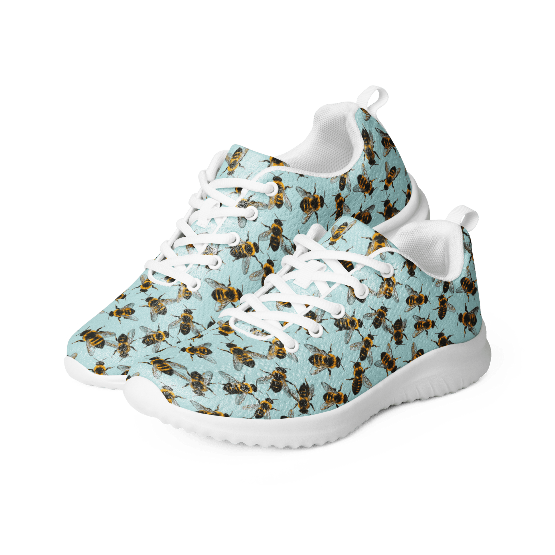 Honey Bee Design Ladies Athletic Sneakers/Trainers - US 5 to 12 - Mooving Merch