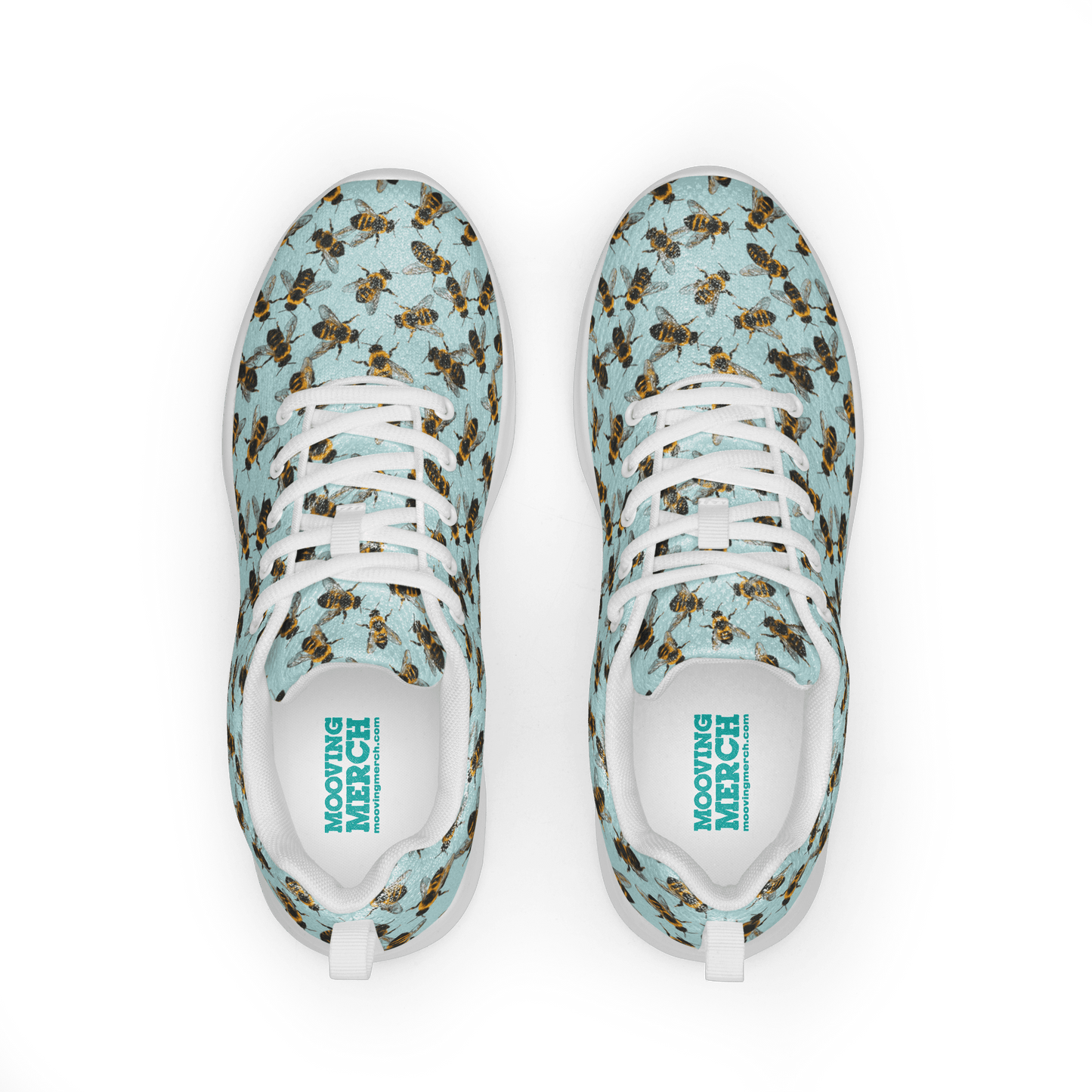 Honey Bee Design Ladies Athletic Sneakers/Trainers - US 5 to 12 - Mooving Merch