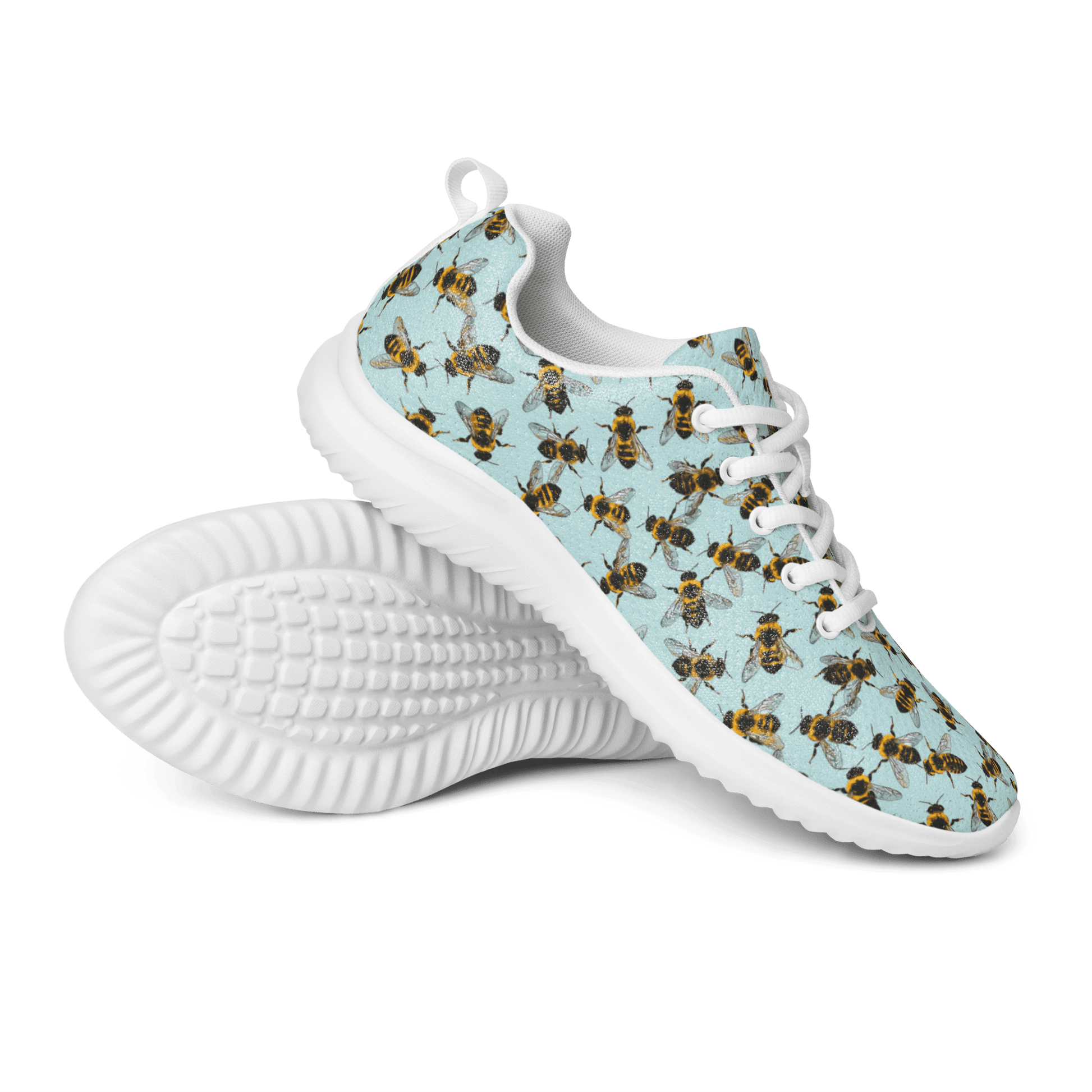 Honey Bee Design Ladies Athletic Sneakers/Trainers - US 5 to 12 - Mooving Merch