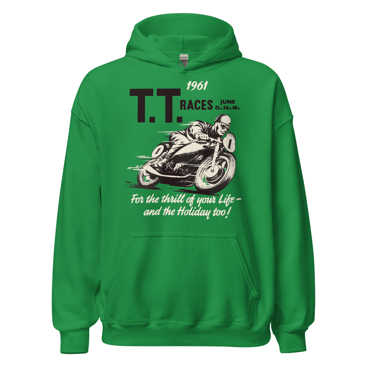 Isle of Man TT Retro Vintage Hoodie - 8 Cols - Unisex - Mooving Merch