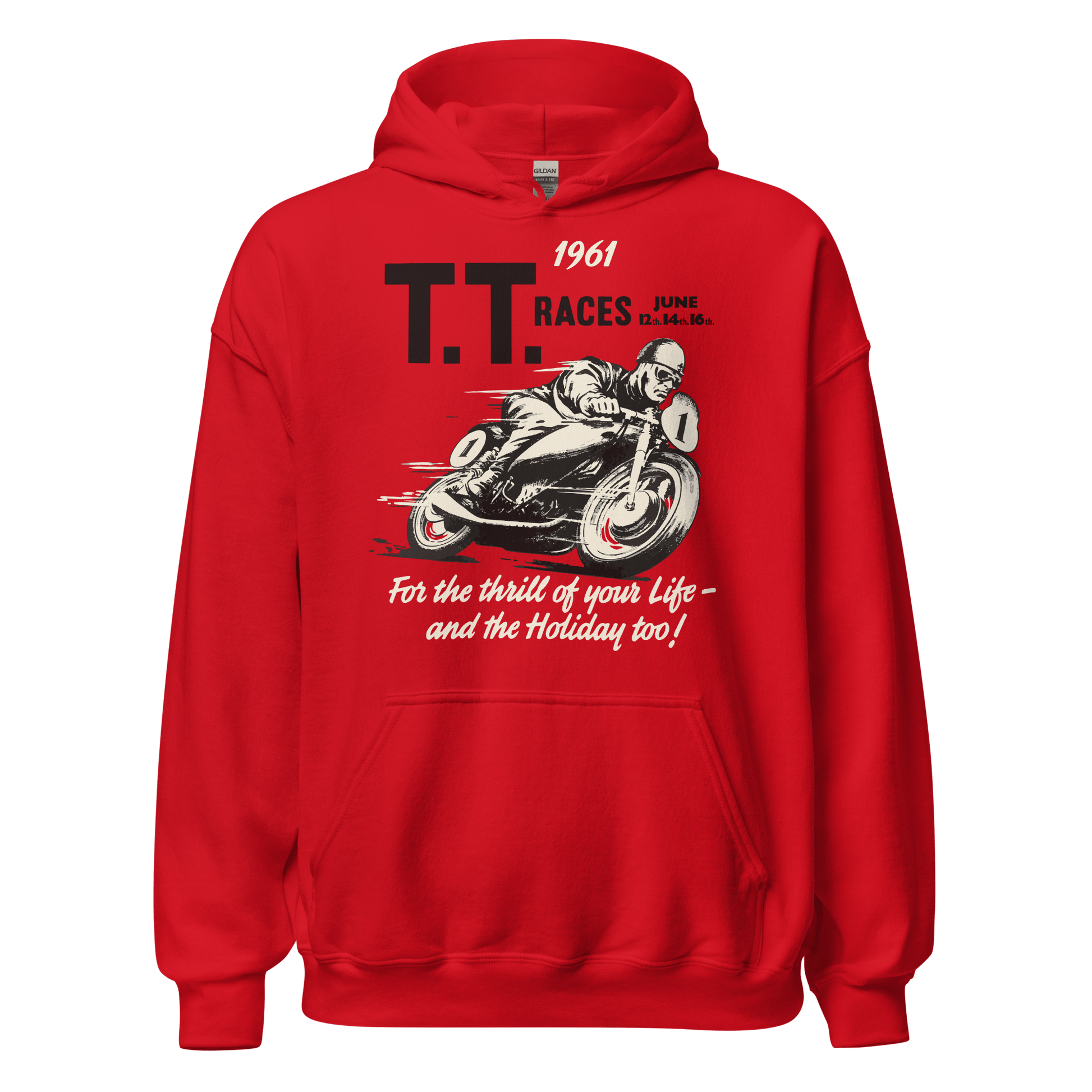 Isle of Man TT Retro Vintage Hoodie - 8 Cols - Unisex - Mooving Merch