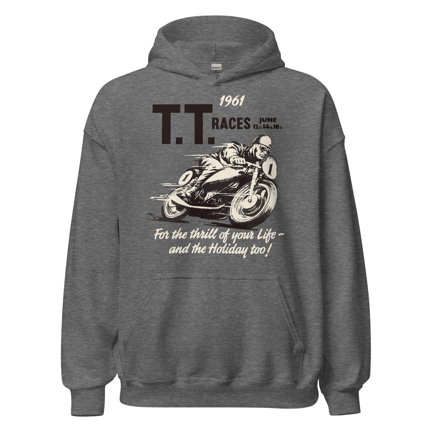 Isle of Man TT Retro Vintage Hoodie - 8 Cols - Unisex - Mooving Merch